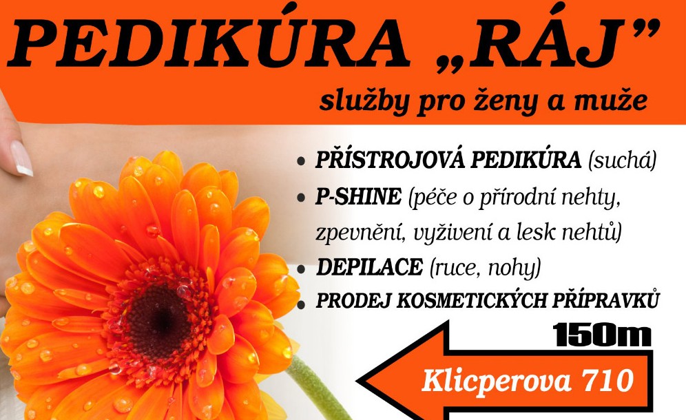 PEDIKÚRA "Ráj" 